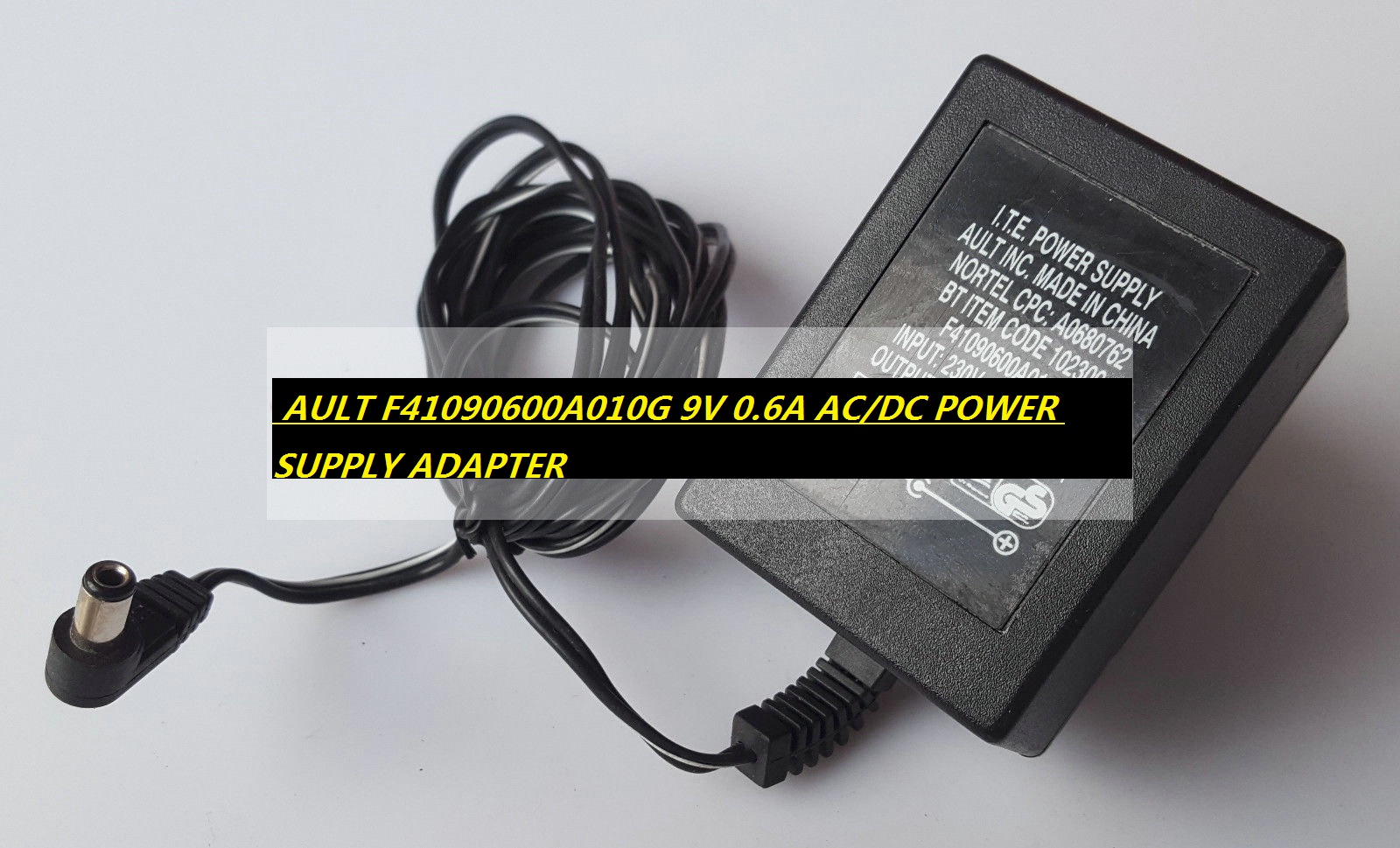 *Brand NEW*9V 0.6A AC/DC POWER GENUINE AULT F41090600A010G SUPPLY ADAPTER